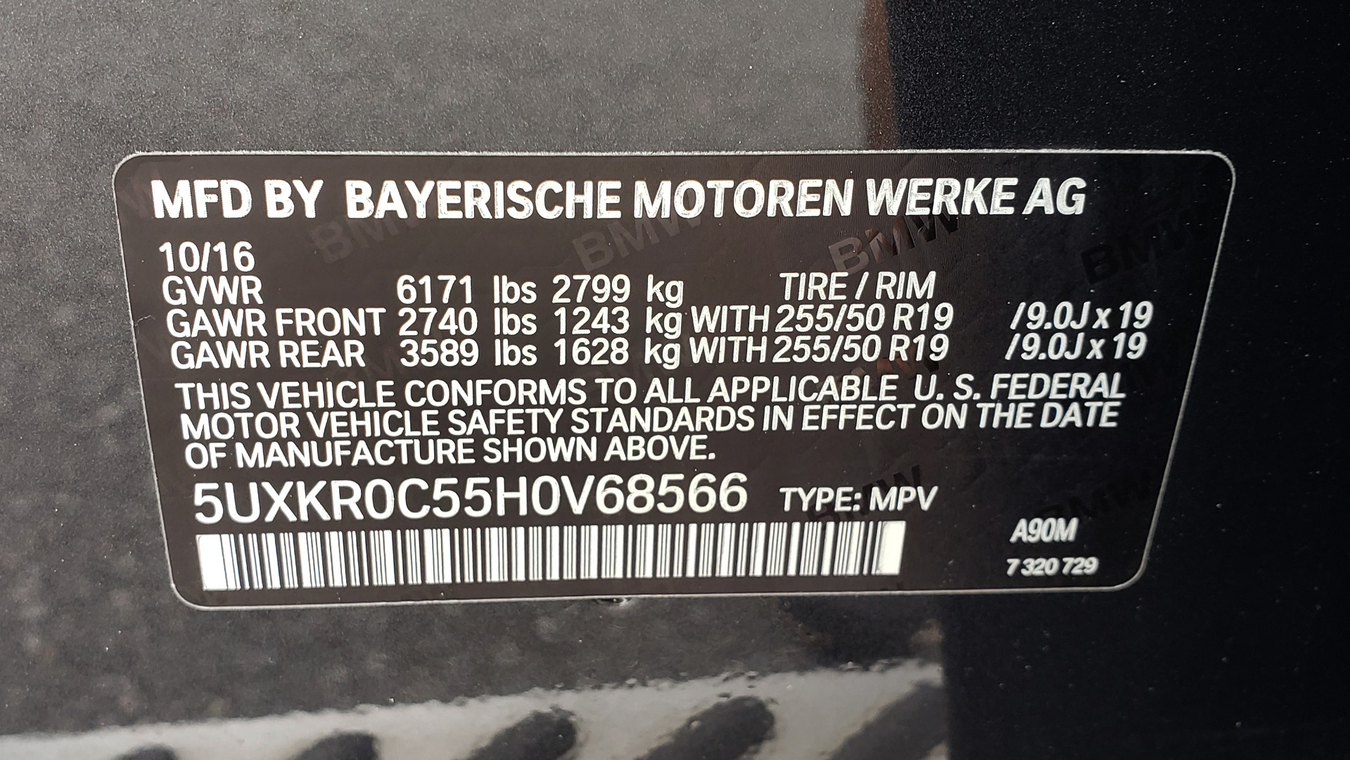 Used 2017 BMW X5 XDRIVE35I / PREM PKG / COLD WTHR / PANO-ROOF / REARVIEW for sale Sold at Formula Imports in Charlotte NC 28227 90
