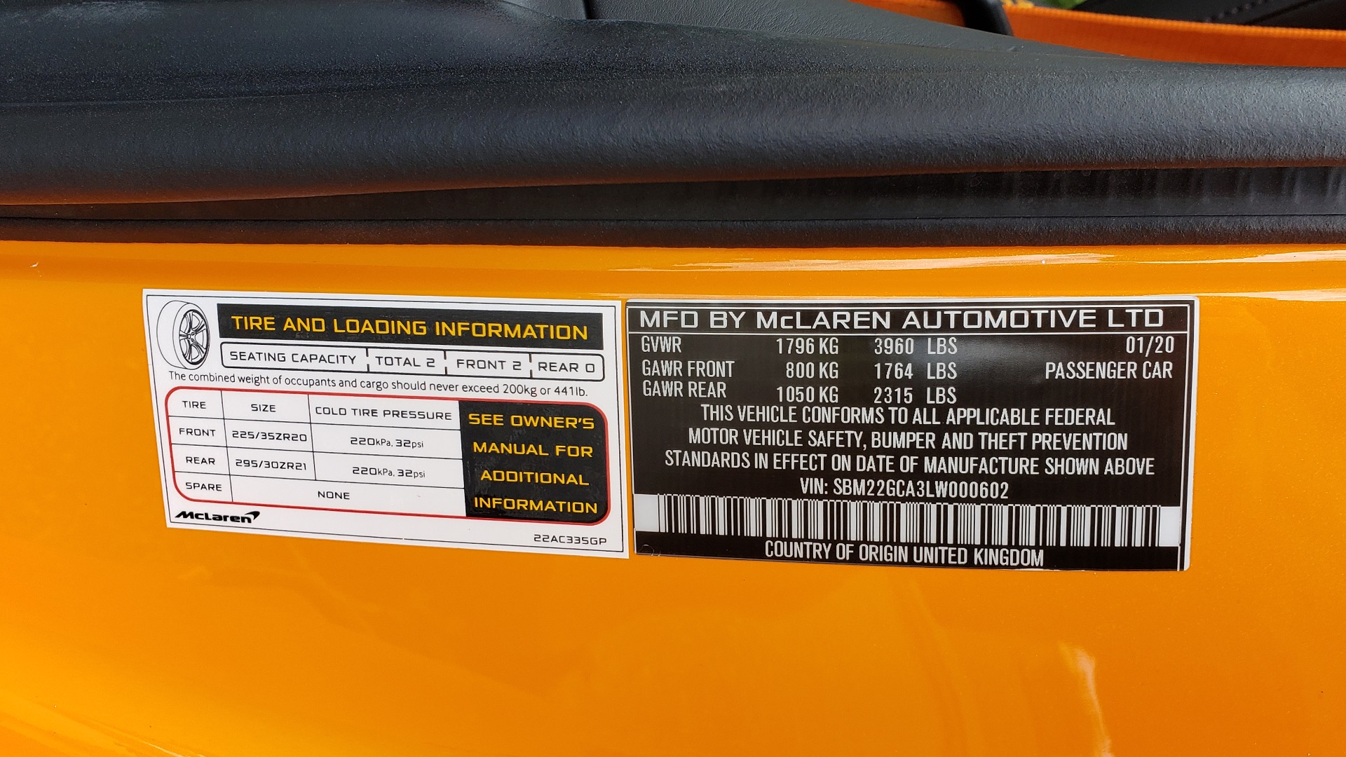 Used 2020 McLaren GT COUPE / 4.0L V8 - 612HP / RWD / NAV / REARVIEW / 20IN BLACK WHEELS for sale Sold at Formula Imports in Charlotte NC 28227 76