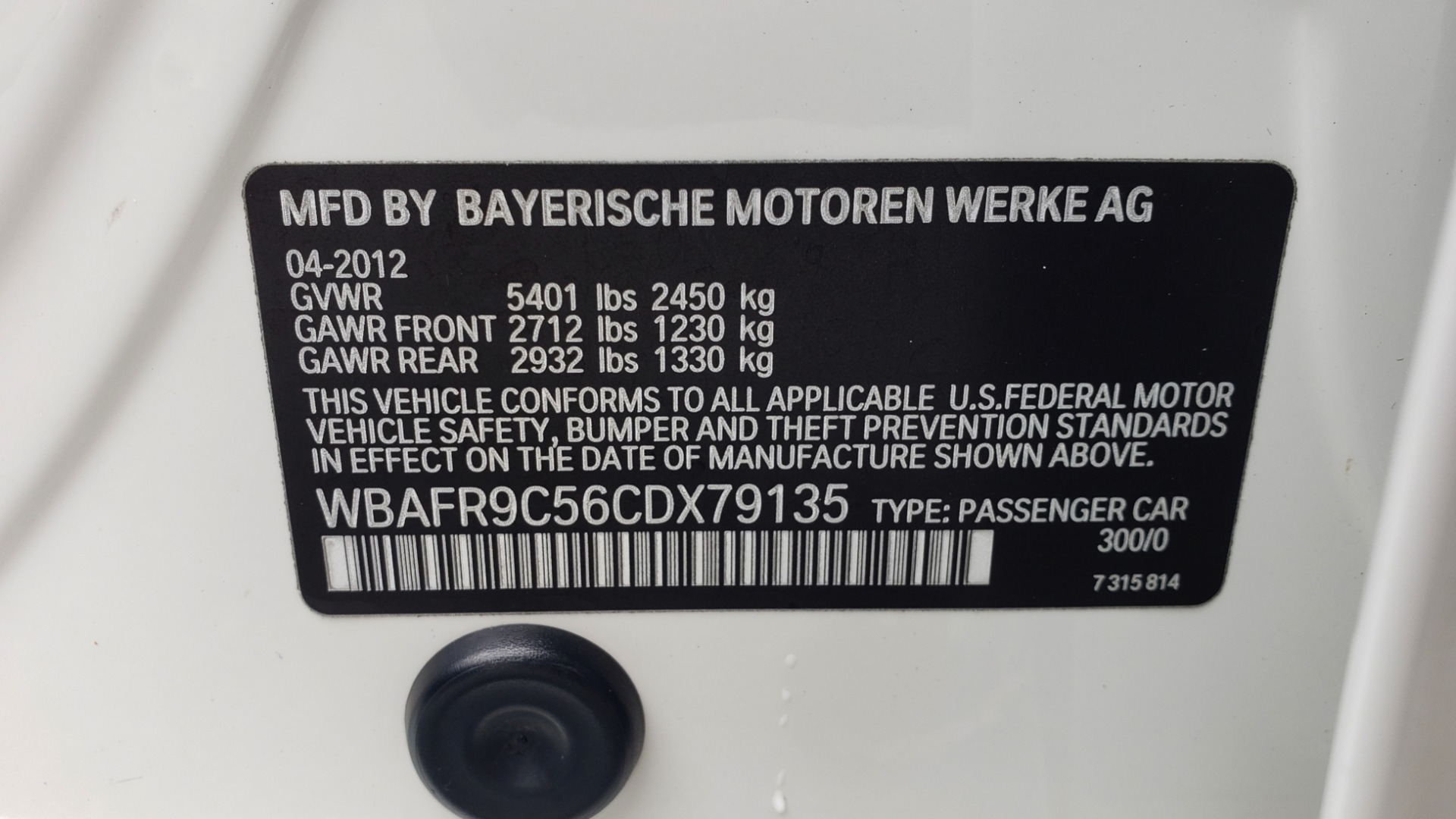 Used 2012 BMW 5 SERIES 550I M SPORT / NAV / CONV PKG / SUNROOF / PREM SND / REARVIEW for sale Sold at Formula Imports in Charlotte NC 28227 67