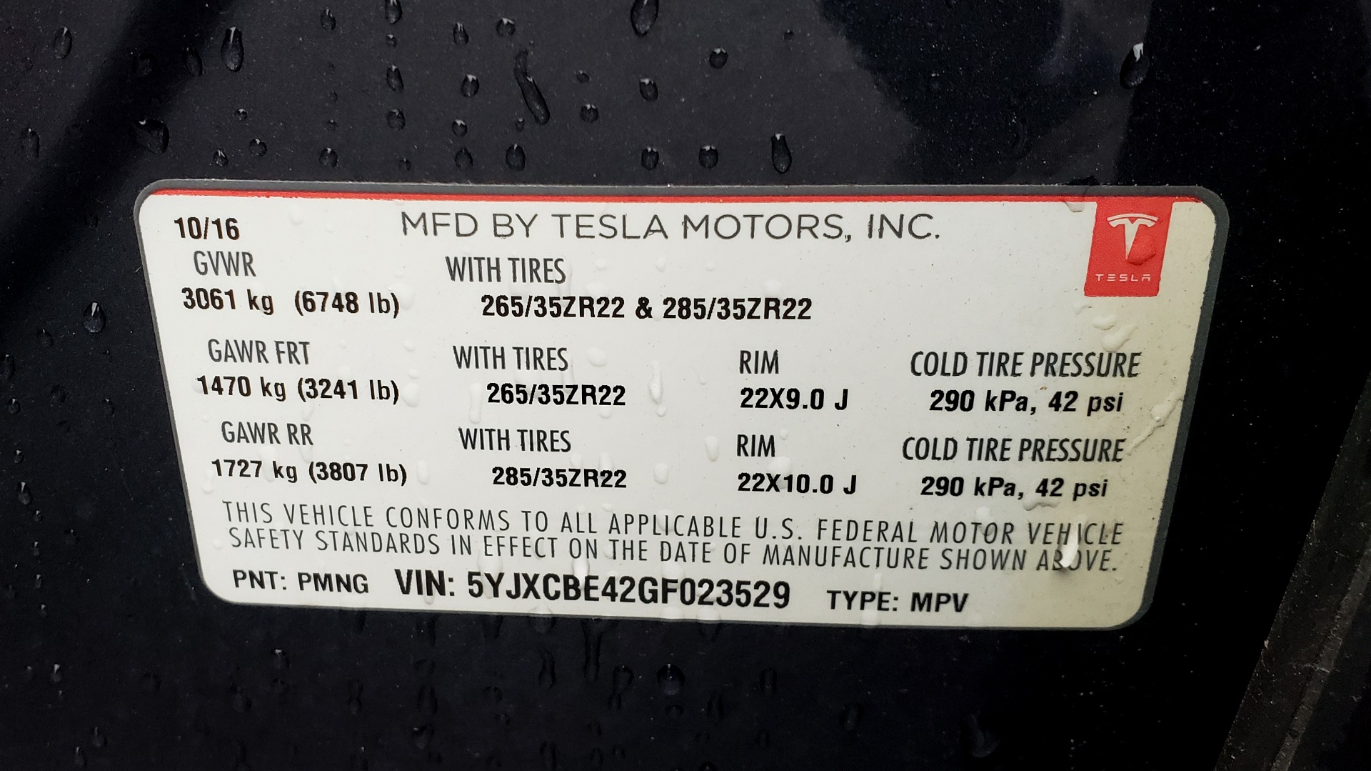 Used 2016 Tesla MODEL X P100D LUDICROUS PERF / PREM / TECH / AUTO PILOT / TOWING for sale Sold at Formula Imports in Charlotte NC 28227 84