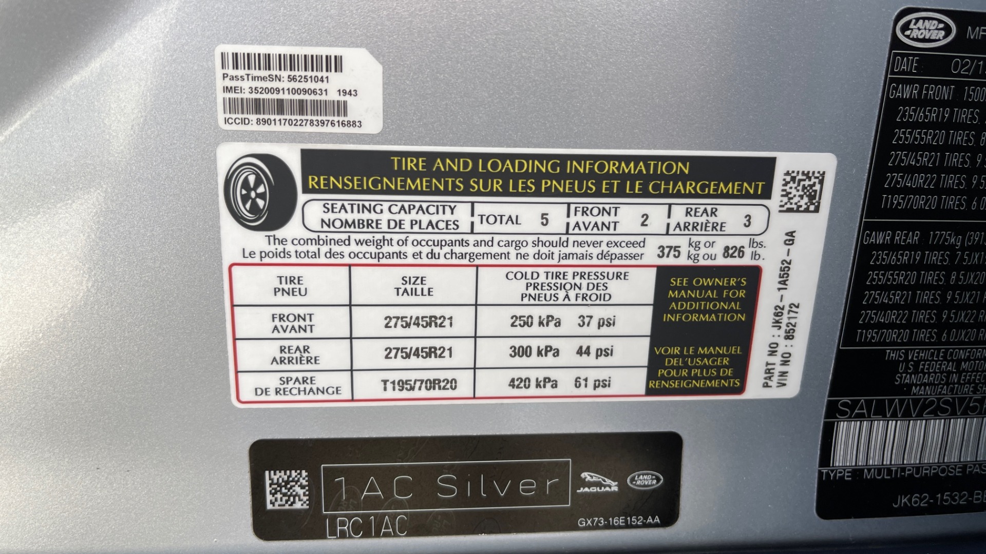 Used 2019 Land Rover RANGE ROVER SPORT HSE DYNAMIC / 3.0L SC V6 / 8-SPD / APPLE / NAV / SUNROOF / REARVIEW for sale Sold at Formula Imports in Charlotte NC 28227 95