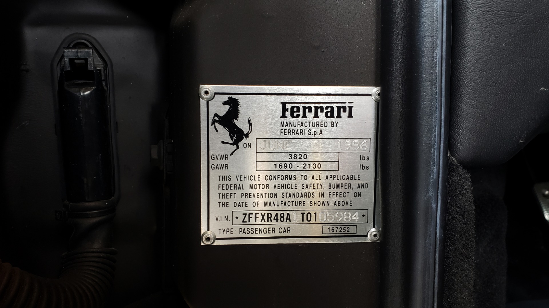 Used 1996 Ferrari F355 SPIDER / GATED 6-SPEED MANUAL / LOW MILES / NEW TIRES for sale Sold at Formula Imports in Charlotte NC 28227 79