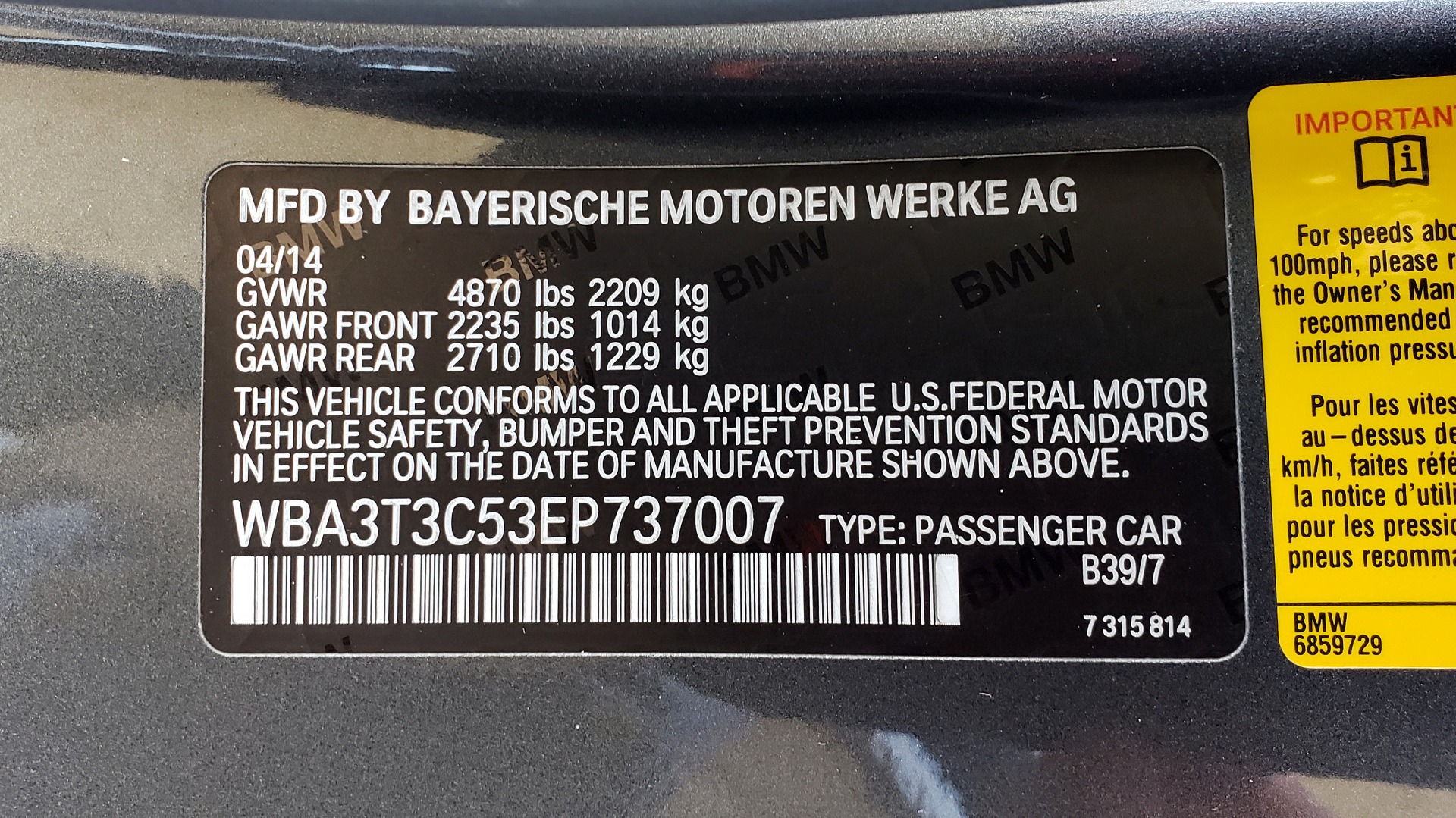 Used 2014 BMW 4 SERIES 435I CONVERTIBLE M-SPORT / PREM PKG / DRVR ASST / CLD WTHR for sale Sold at Formula Imports in Charlotte NC 28227 71
