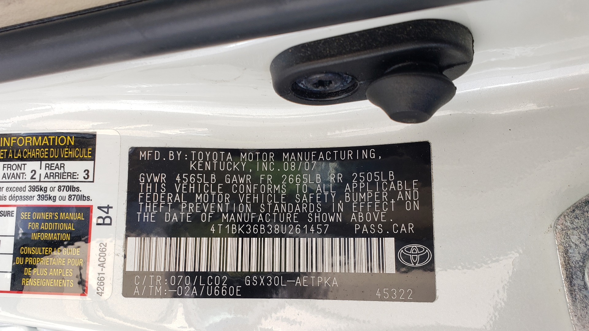 Used 2008 Toyota AVALON LIMITED V6 / FWD / SUNROOF / DYN RADAR CRUISE / BRAKE ASST for sale Sold at Formula Imports in Charlotte NC 28227 85