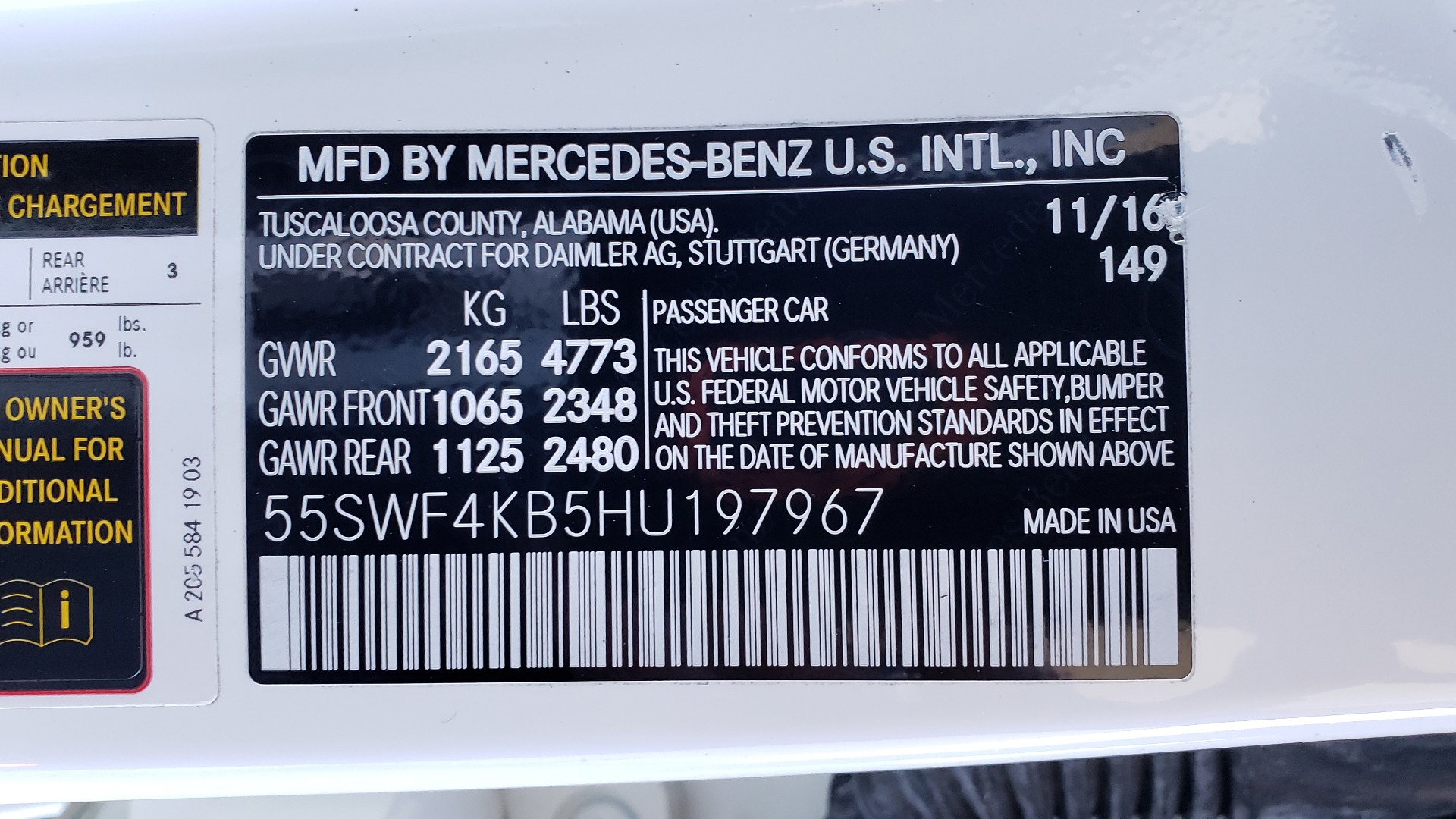 Used 2017 Mercedes-Benz C-Class C 300 for sale Sold at Formula Imports in Charlotte NC 28227 83