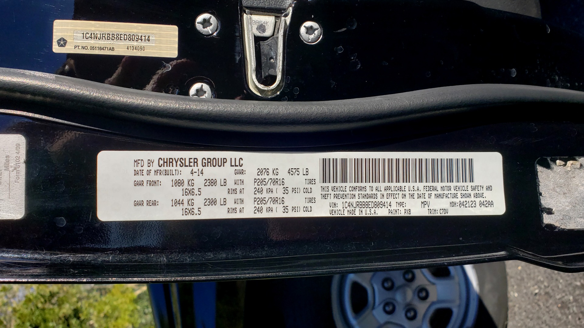Used 2014 Jeep PATRIOT SPORT / 4WD 4-DR / POWER VALUE GRP / 4-CYL / 6-SPD AUTO for sale Sold at Formula Imports in Charlotte NC 28227 73