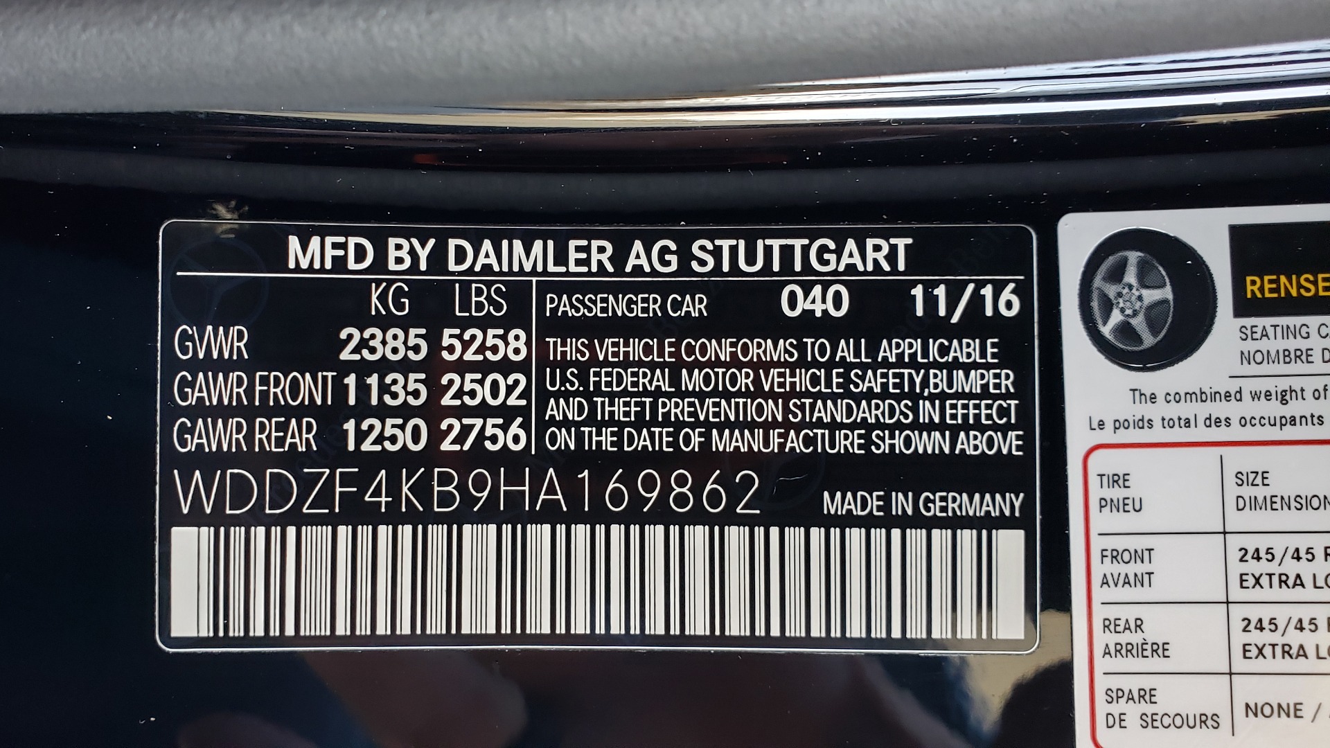 Used 2017 Mercedes-Benz E-CLASS E 300 PREMIUM / NAV / SUNROOF / BURMESTER / HTD STS / REARVIEW for sale Sold at Formula Imports in Charlotte NC 28227 87