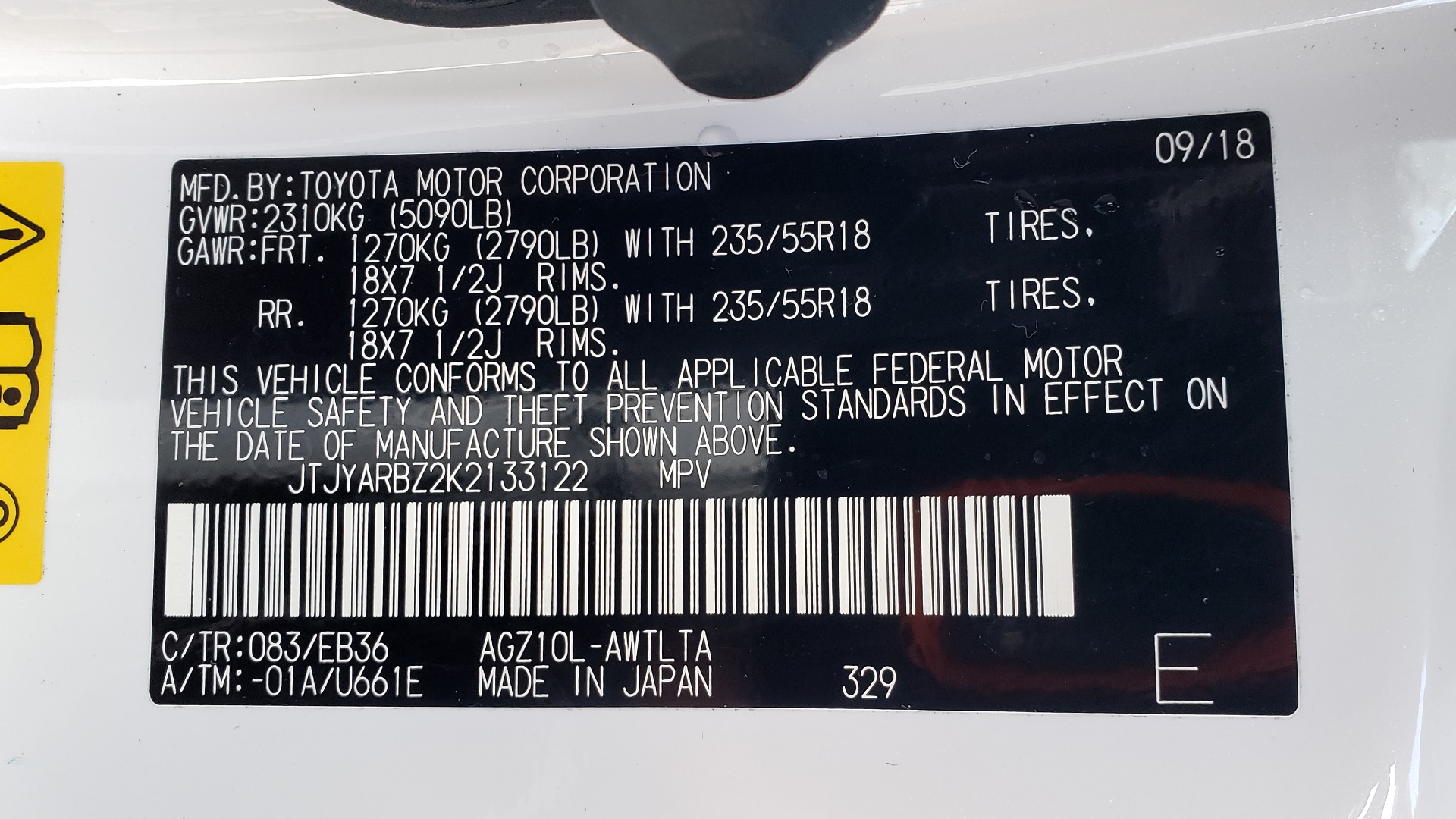Used 2019 Lexus NX 300 F-SPORT / 2.0L TURBO / LEATHER / 18IN WHEELS / REARVIEW for sale Sold at Formula Imports in Charlotte NC 28227 92