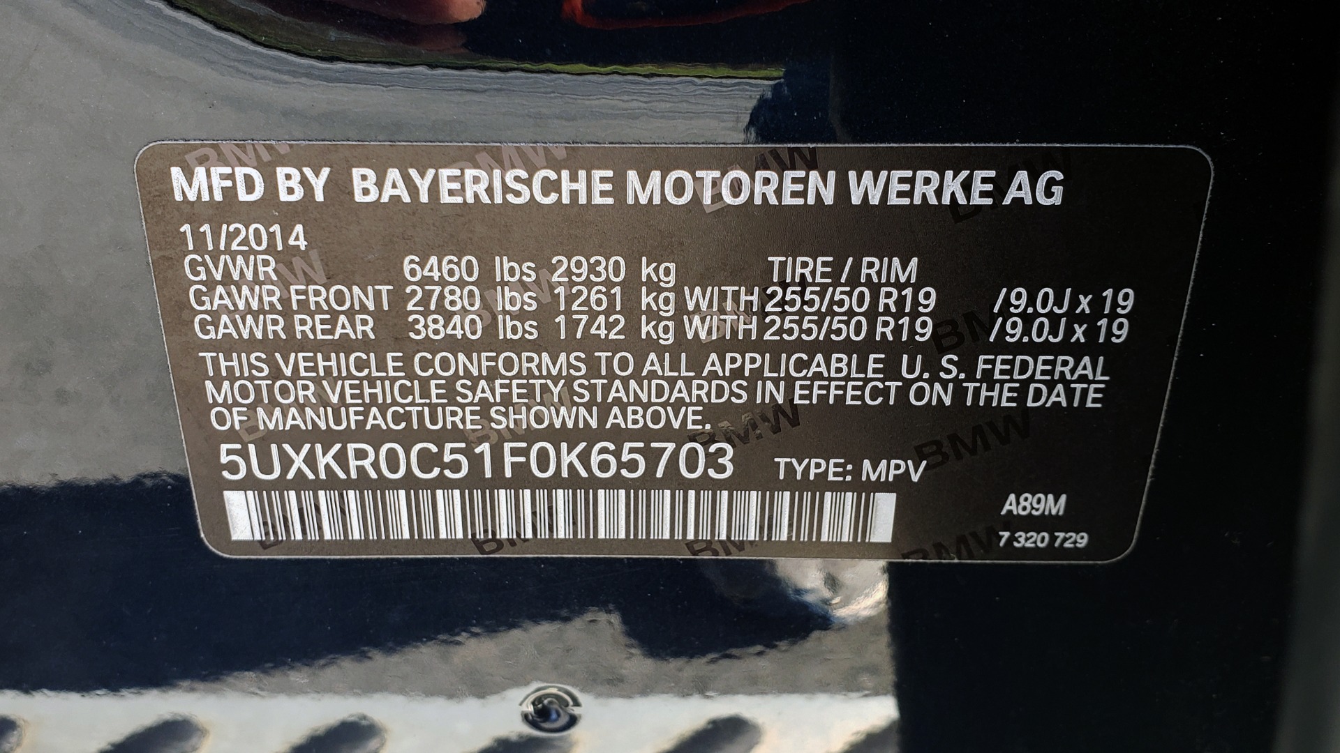 Used 2015 BMW X5 XDRIVE35I PREMIUM / NAV / XLINE / CLD WTHR / DRVR ASST / REARVIEW for sale Sold at Formula Imports in Charlotte NC 28227 96