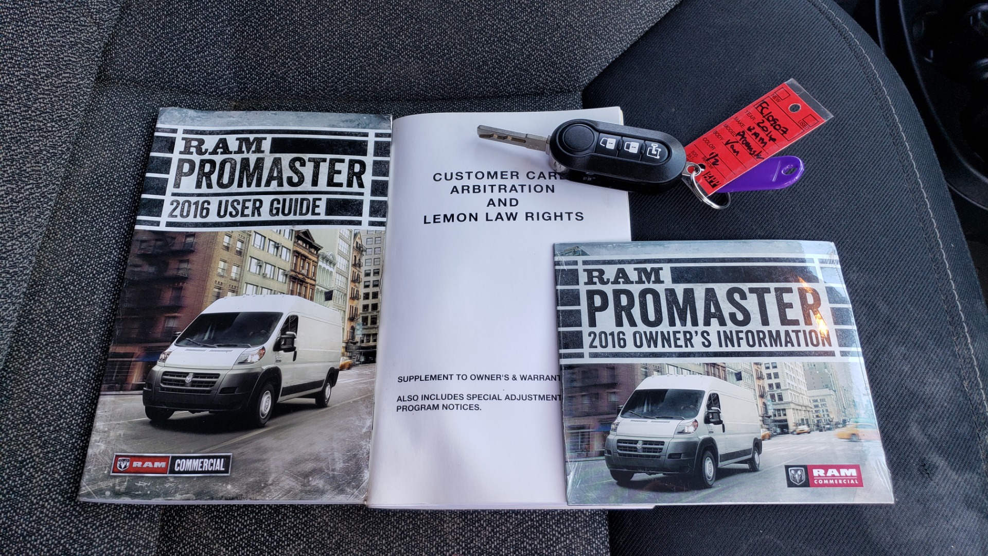 Used 2016 Ram PROMASTER CARGO VAN 136 WB / LOW ROOF / 3.6L V6 / 6-SPD AUTO / REARVIEW for sale Sold at Formula Imports in Charlotte NC 28227 63