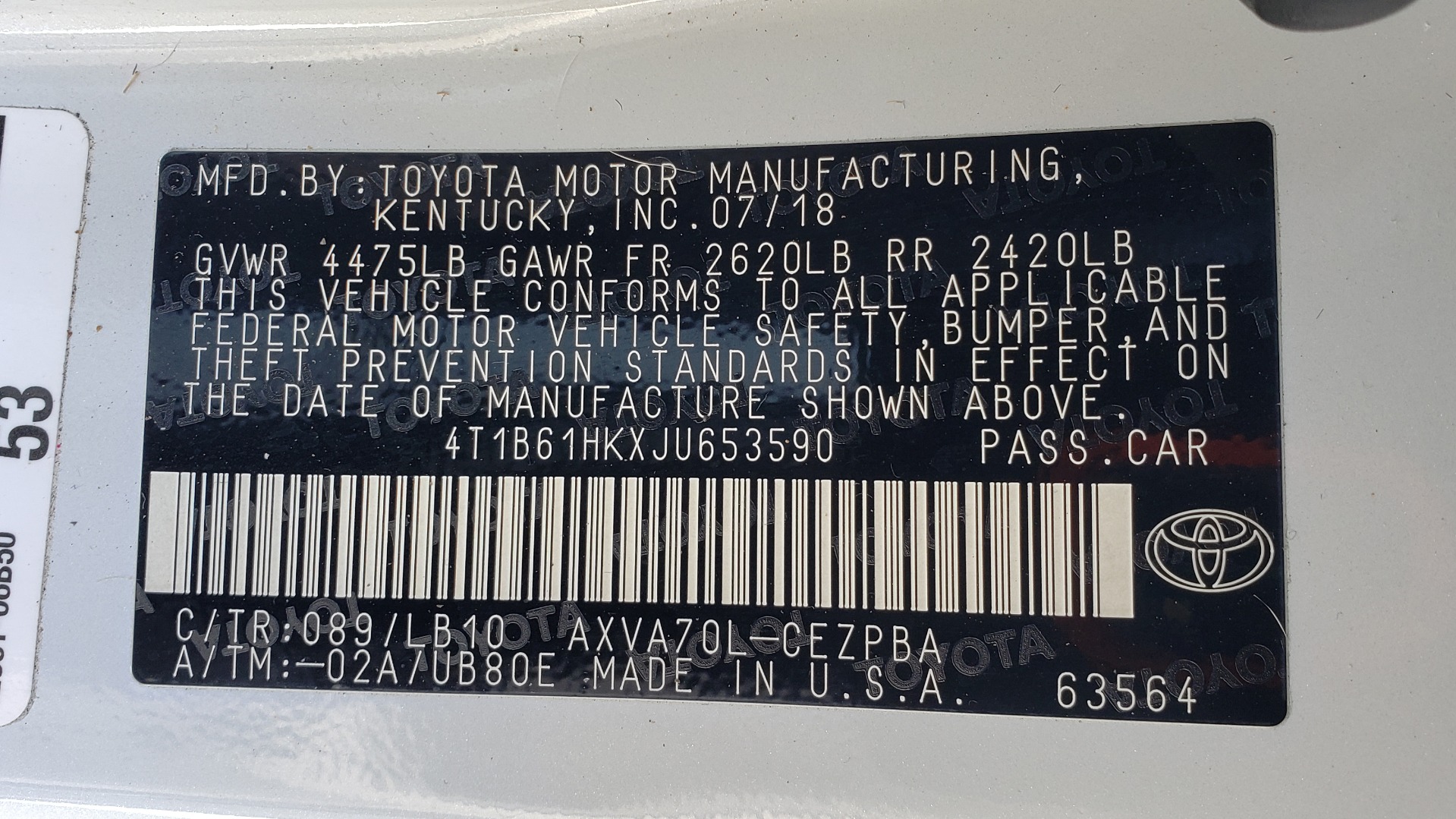Used 2018 Toyota Camry XSE / PANORAMIC ROOF / ENTUNE / HEATED SEATS / BACKUP CAMERA for sale Sold at Formula Imports in Charlotte NC 28227 42