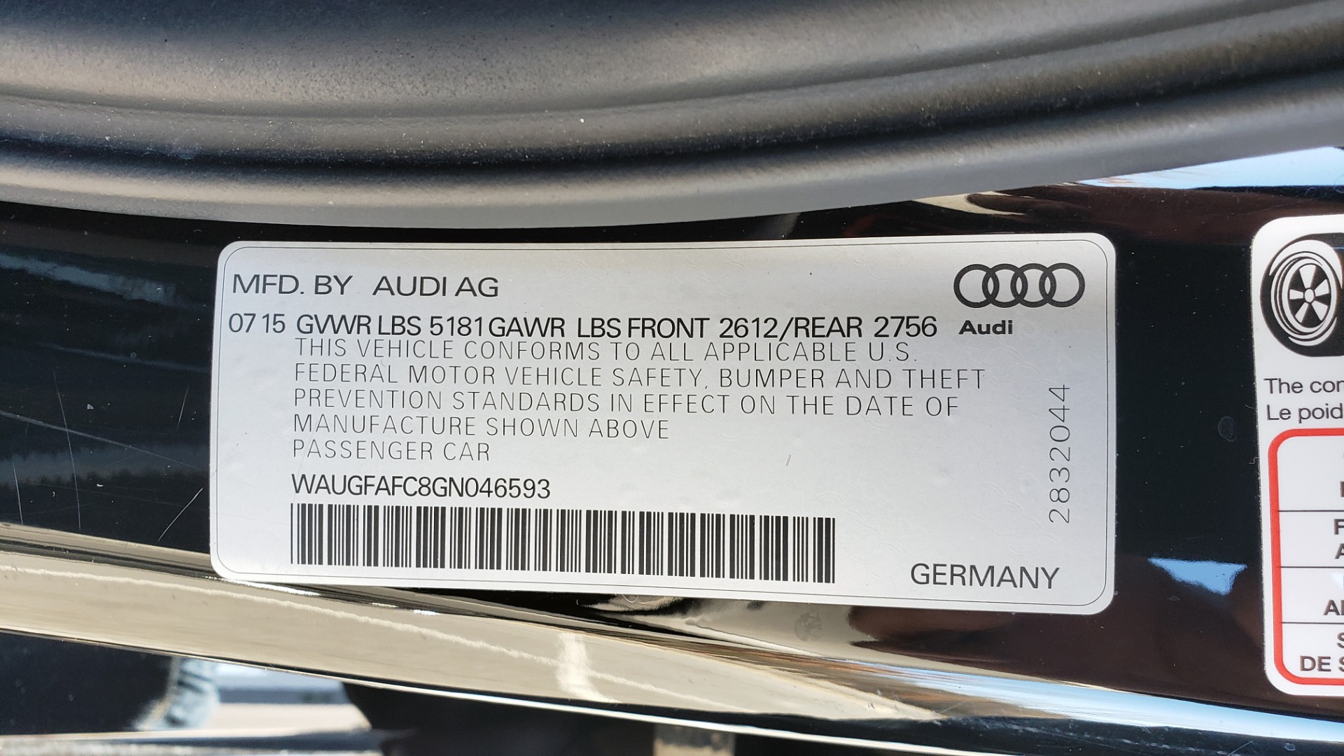 Used 2016 Audi A6 2.0T PREMIUM PLUS / NAV / S-LINE / CLD WTHR / SUNROOF for sale Sold at Formula Imports in Charlotte NC 28227 79